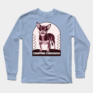 Charming Chihuahua Painting Long Sleeve T-Shirt